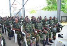 Nigeria troops in Benin celebrate Christmas with Army Chief